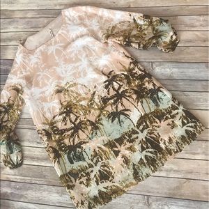 Lulu’s Tropical Palm Tree Print Shift Dress